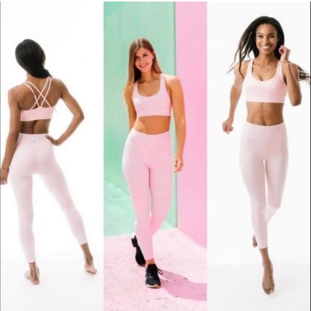 Zyia Pink Unicorn Set. Size 12 Pink 🦄 Leggings. Size XL Pink 🦄 Sports Bra.